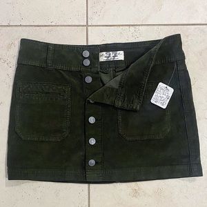 Free People Corduroy Mini Skirt